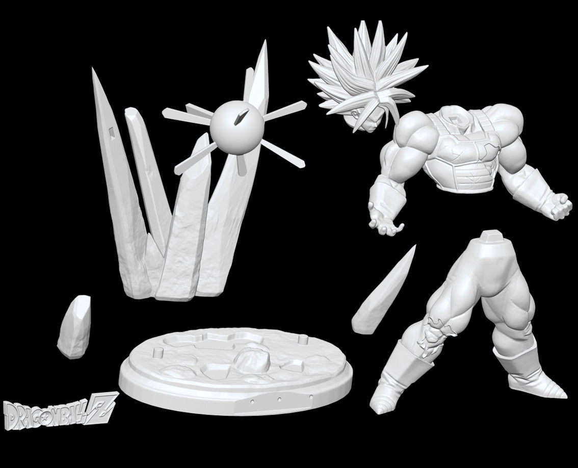 Trunks Super Saiyan Full Power Dragon Ball Z Figure 3D print model_6