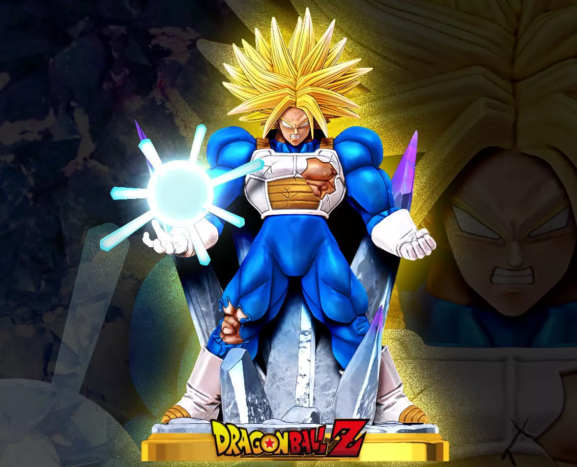 Trunks Super Saiyan Full Power Dragon Ball Z Figure 3D print model_0