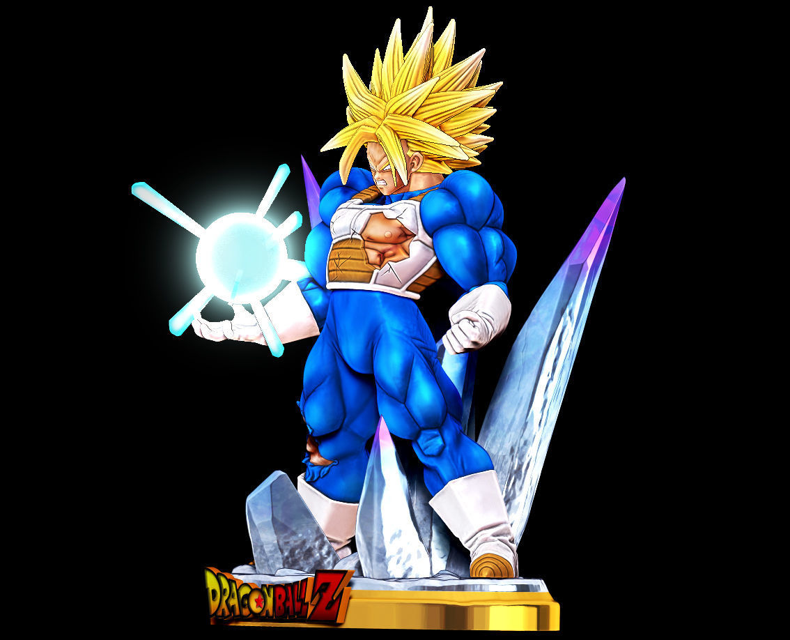 Trunks Super Saiyan Full Power Dragon Ball Z Figure 3D print model_1
