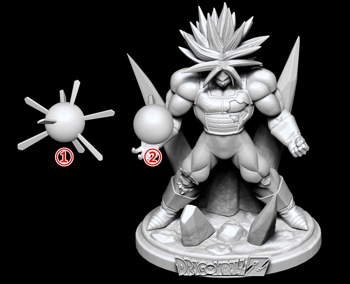 Trunks Super Saiyan Full Power Dragon Ball Z Figure 3D print model_8