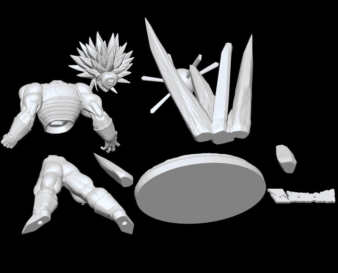 Trunks Super Saiyan Full Power Dragon Ball Z Figure 3D print model_7