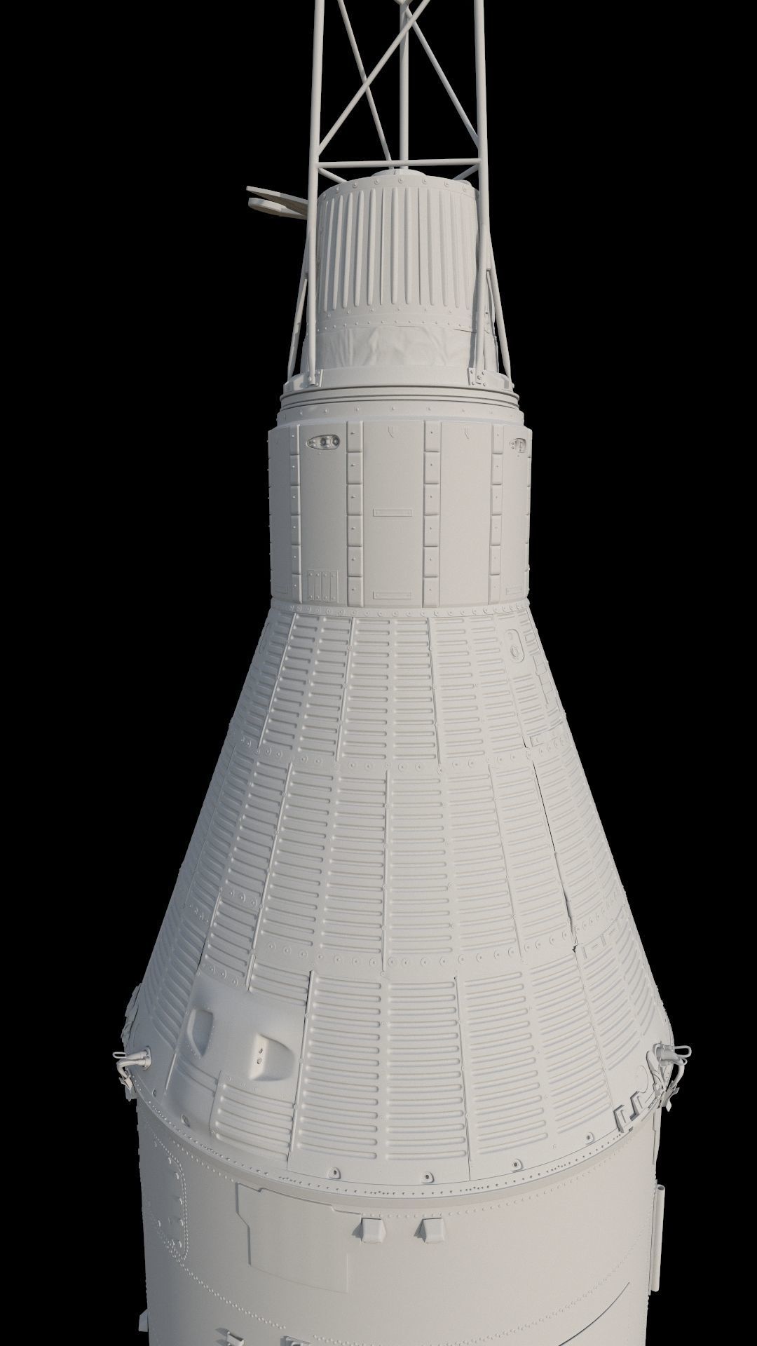 High quality 3d model Mercury-Redstone rocket 3D model_10