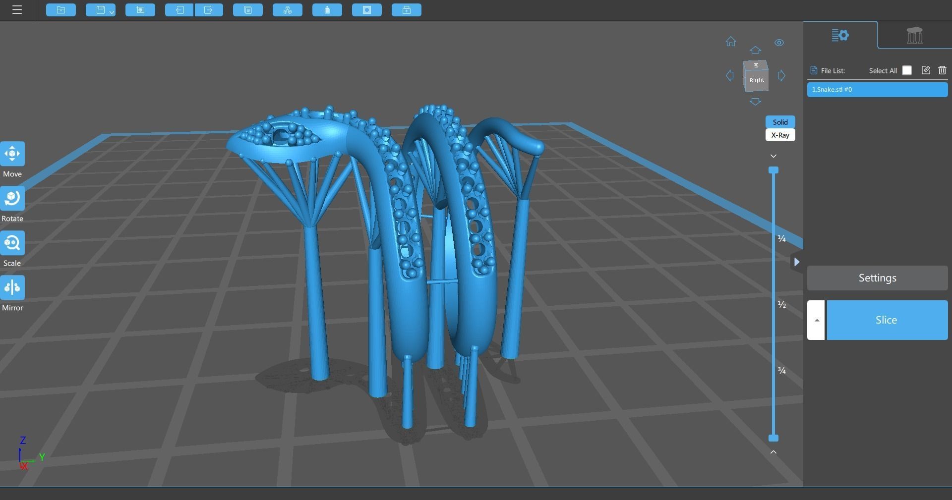 Snake ring 3D print model 3D print model_3