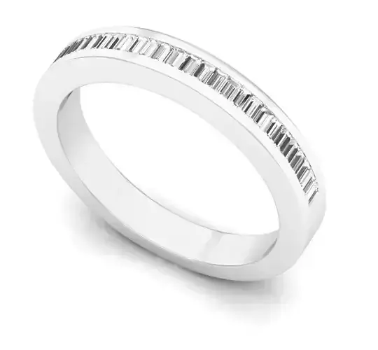 AV 299 Baguette Diamond Ladies Anniversary Wedding Band Ring