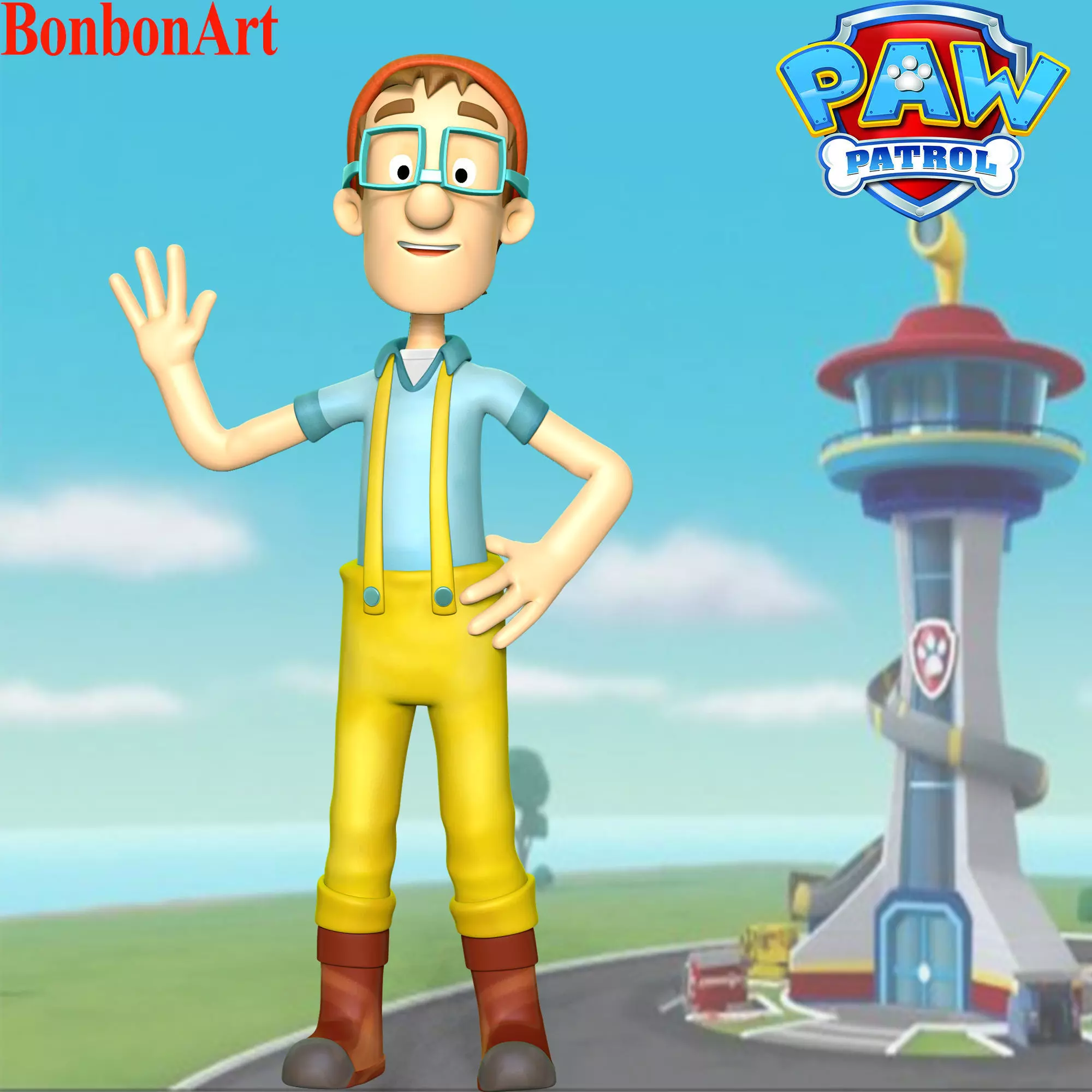 Captain Turbot -  PAW Patrol 3D print model_0