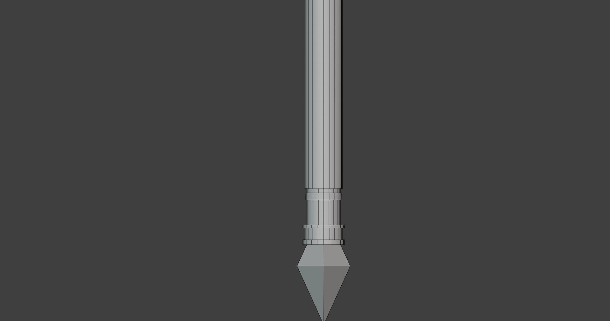 Trident 01 Gold Weapon All PBR Unity UE Textures Included Low-poly 3D model_25