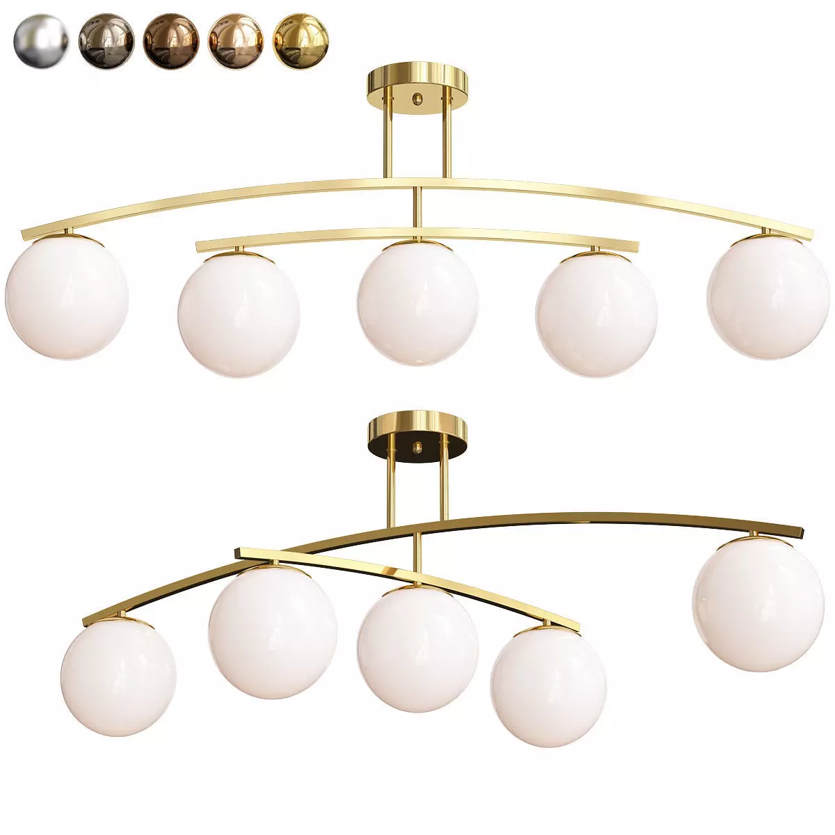 Eurosvet Bronx 30170-5 Gold 3D model