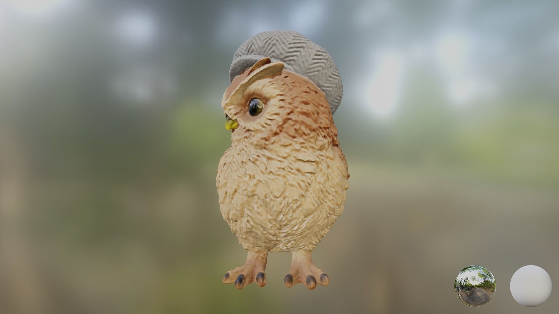 CapOwl 01 3D model_2