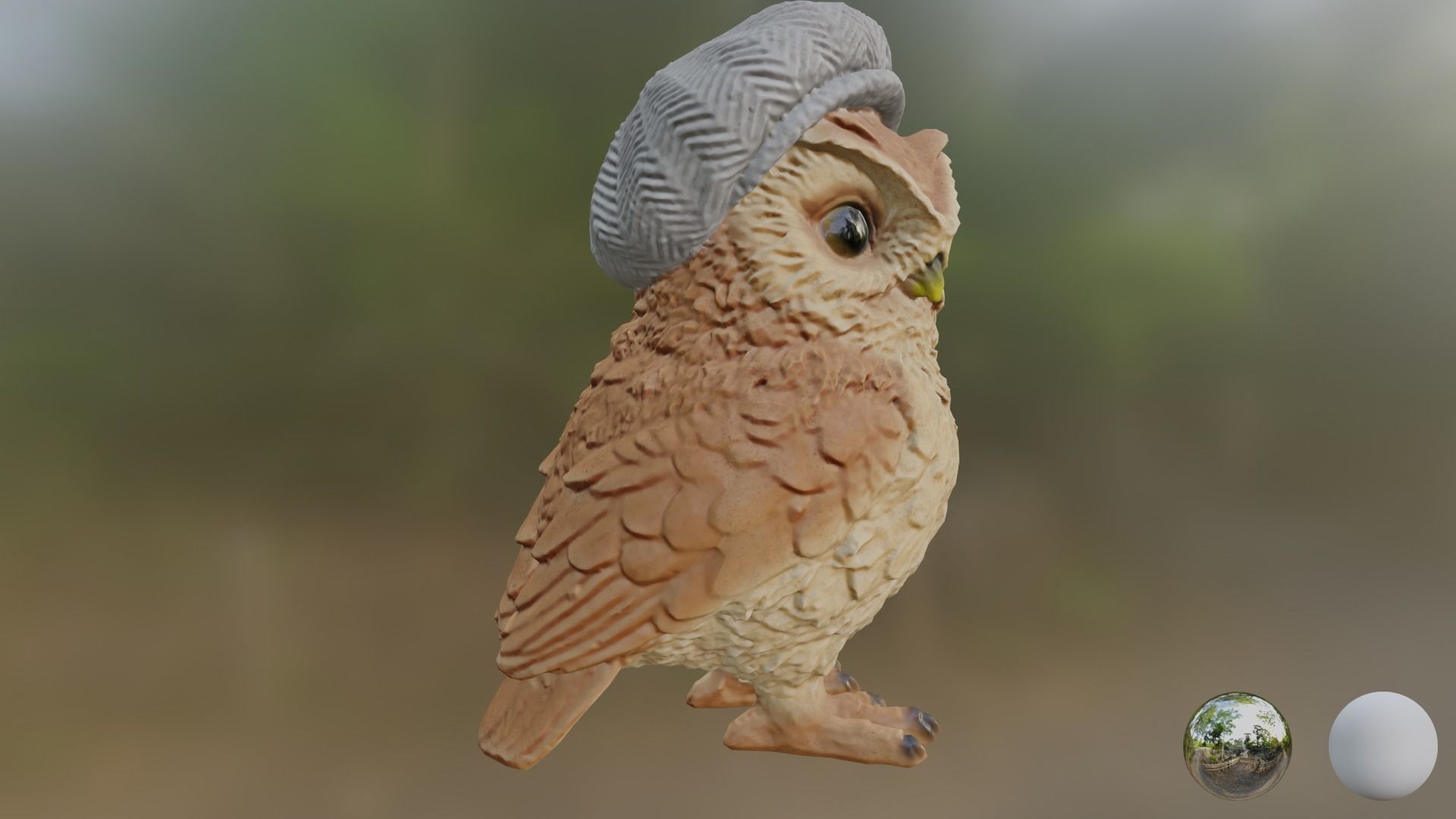 CapOwl 01 3D model_4