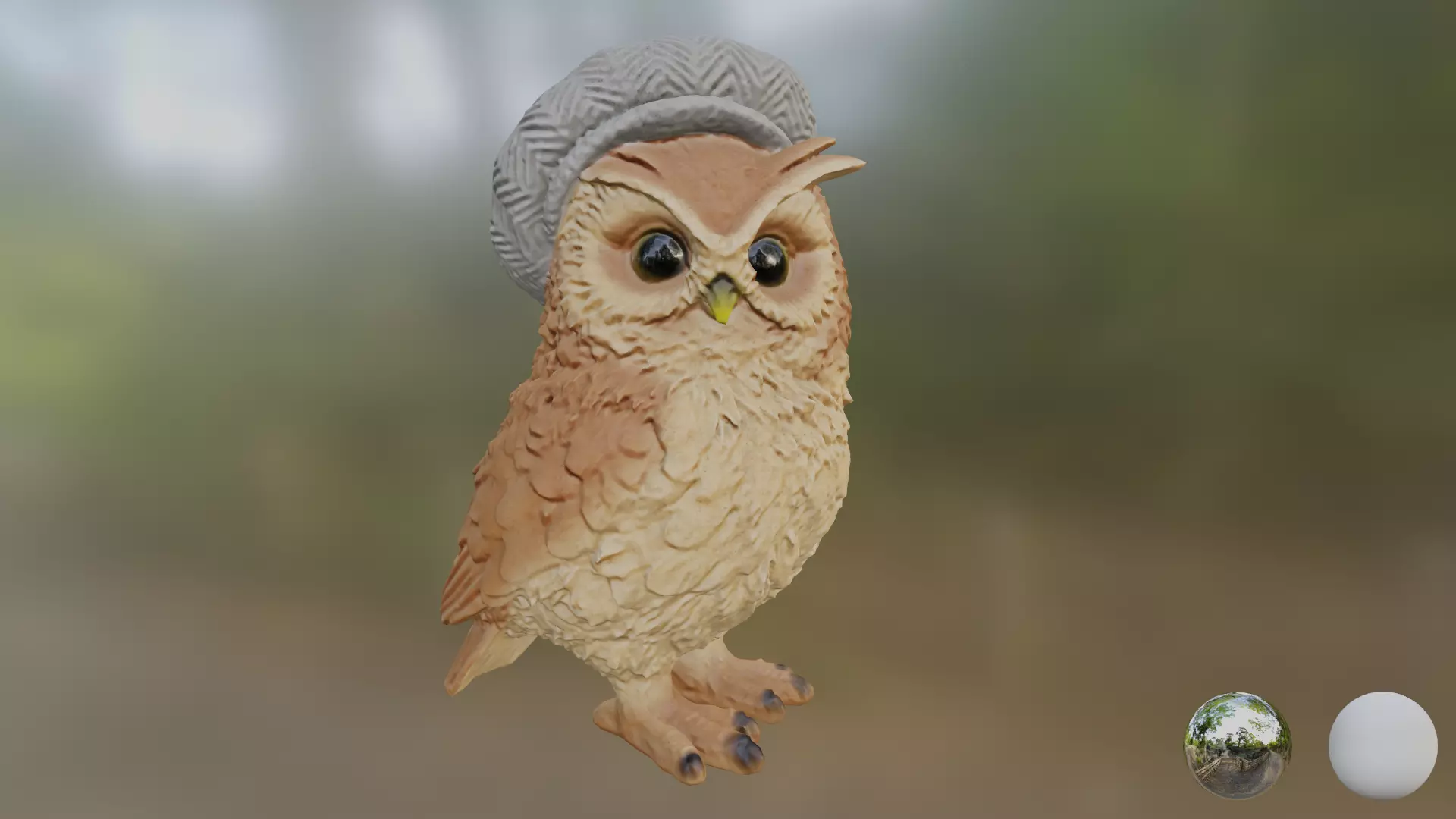 CapOwl 01 3D model_0