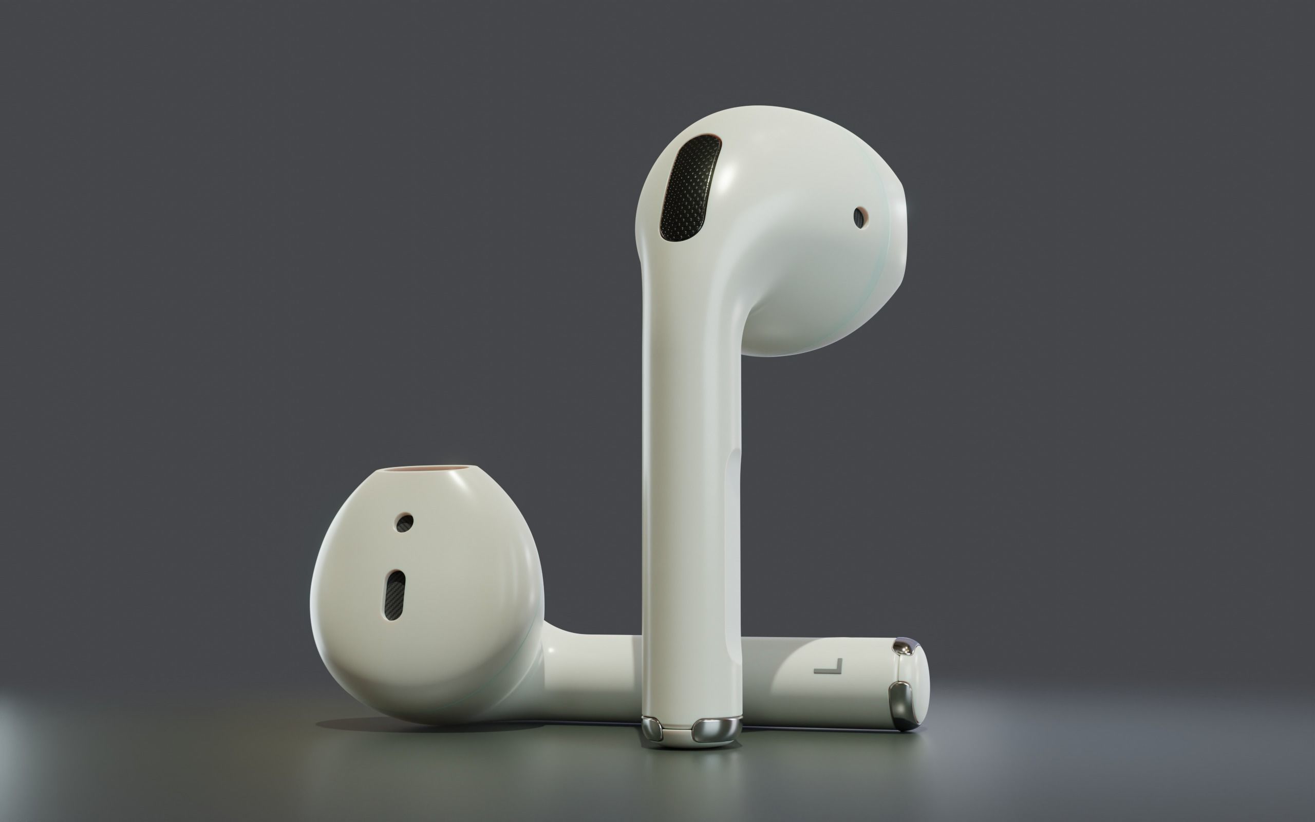 Bluetooth wireless earphone high poly model  3D model_2
