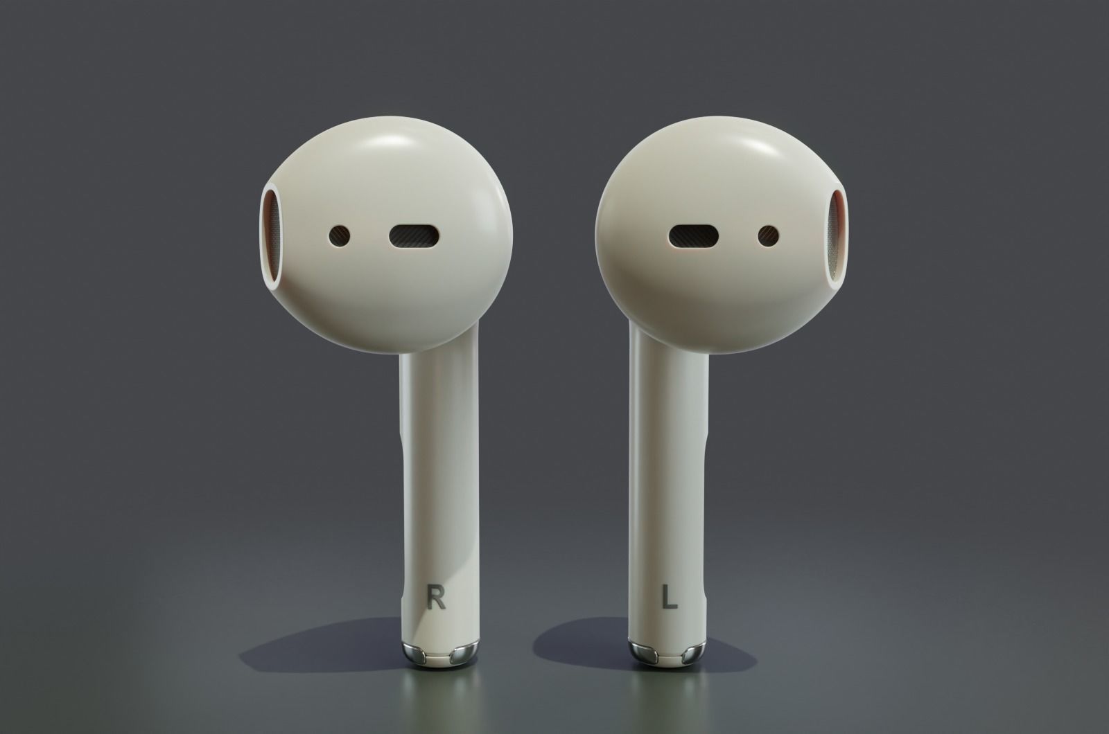 Bluetooth wireless earphone high poly model  3D model_1