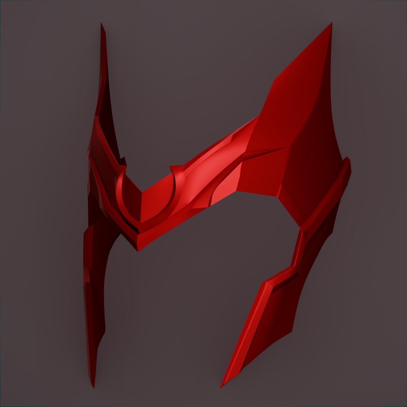 SCARLET WITCH INSPIRED CROWN TIARA 3D print model_2