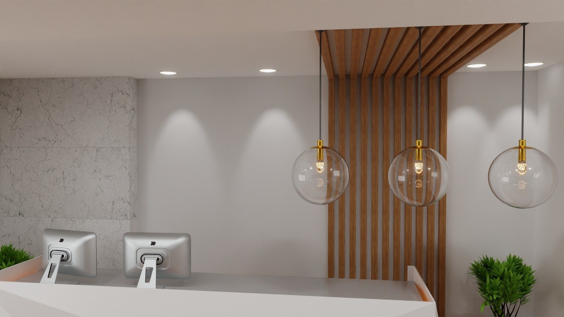 Reception Desk 3D model_4