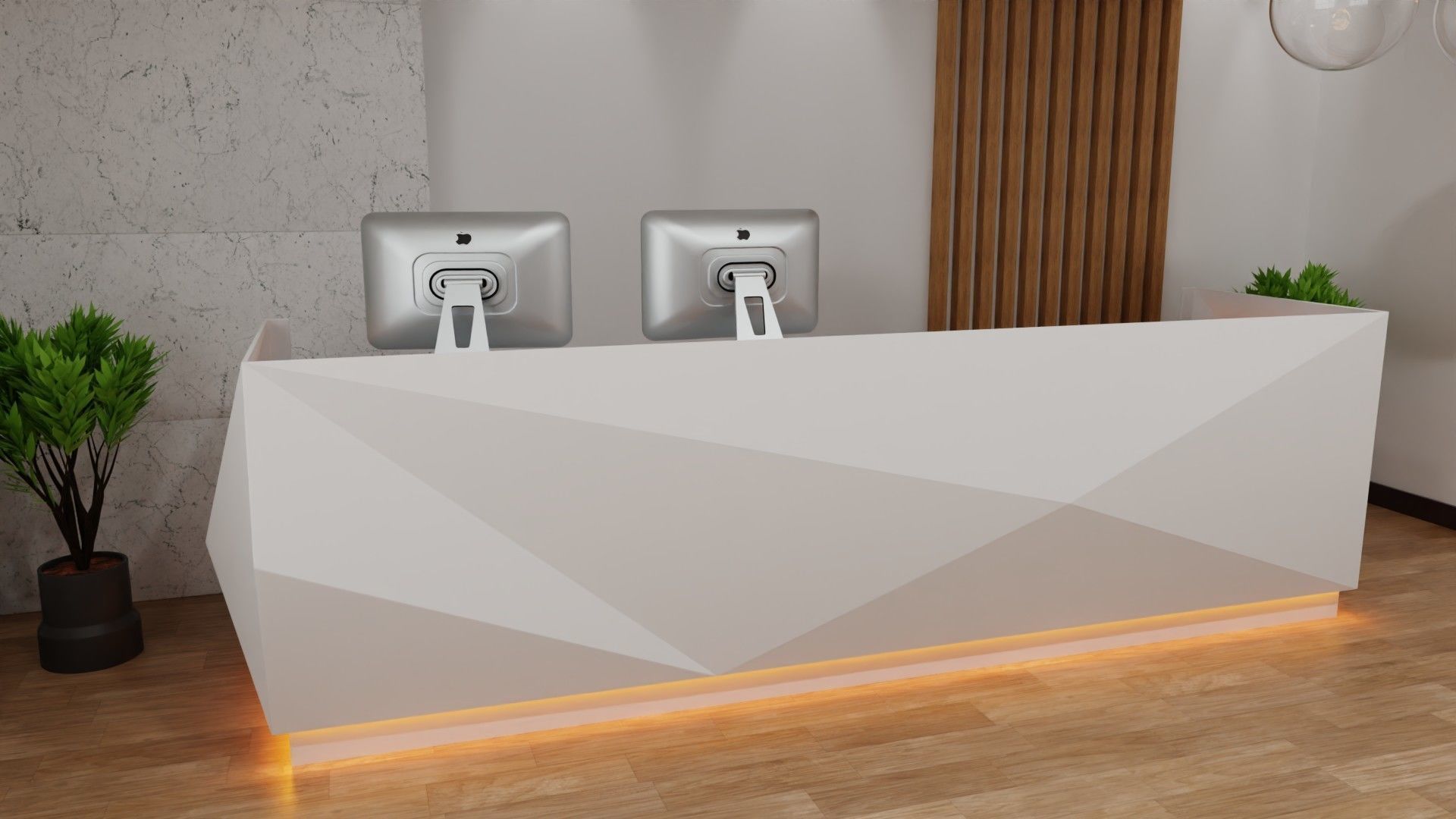 Reception Desk 3D model_1
