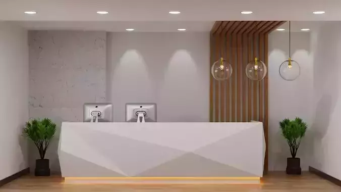 Reception Desk 3D model