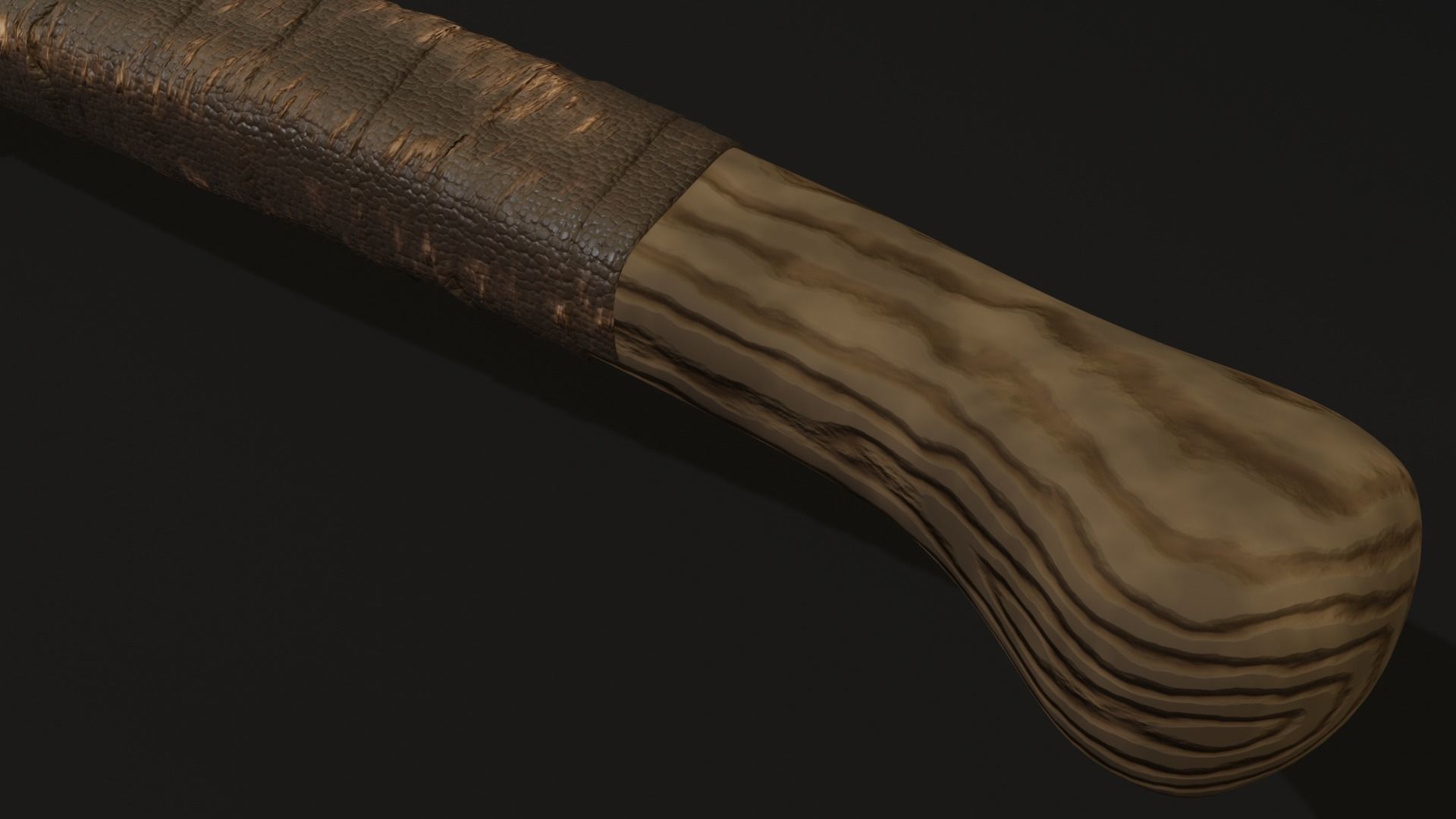 Axe craft Low-poly 3D model_7