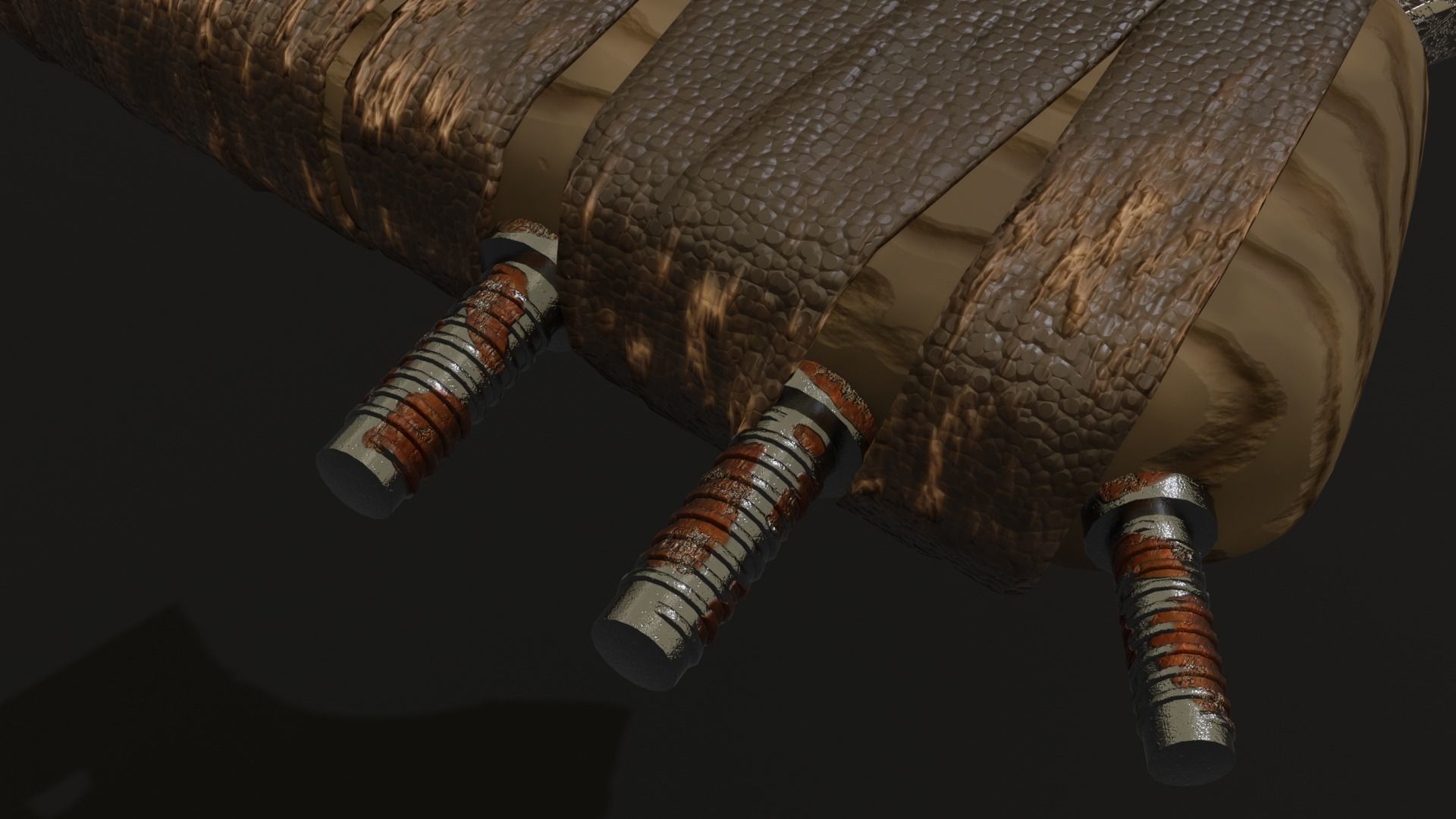 Axe craft Low-poly 3D model_5