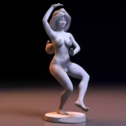 Princess statue of woman in bikini 3D print model