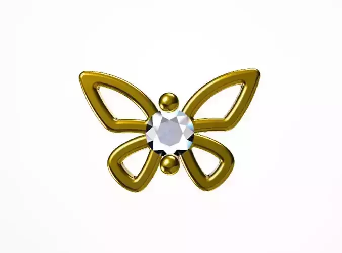 filigree butterfly earring studs