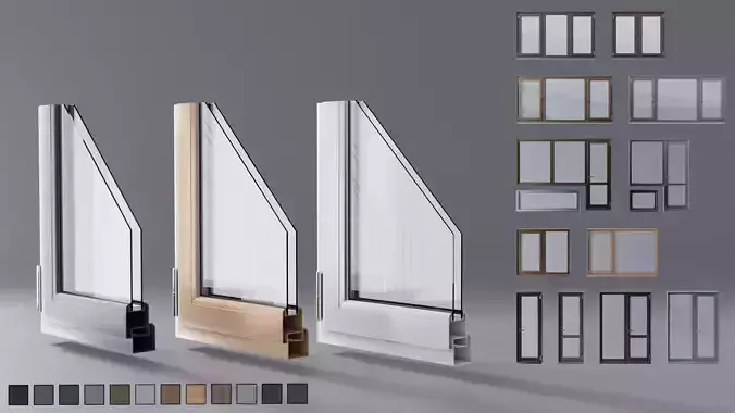 Luxury Window Collection Style 1 3D model