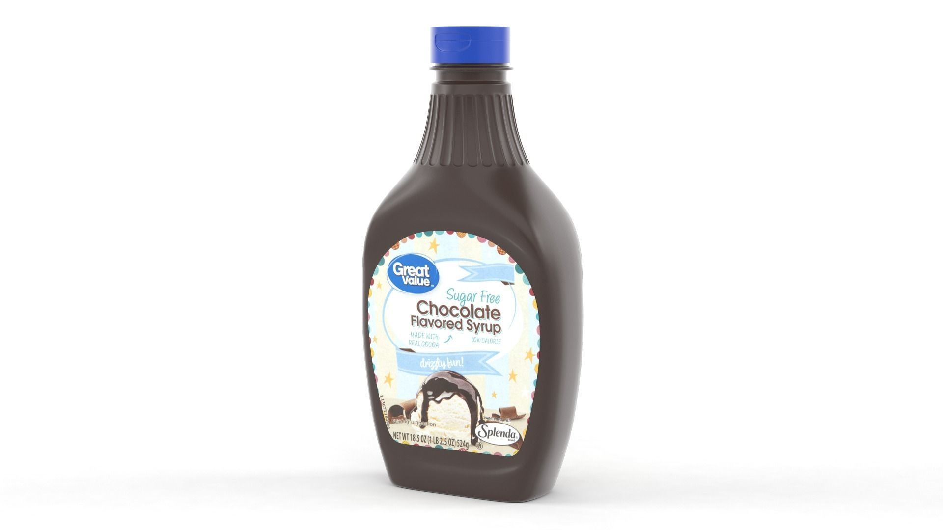 Chocolate Flavored Syrup 3D model_4