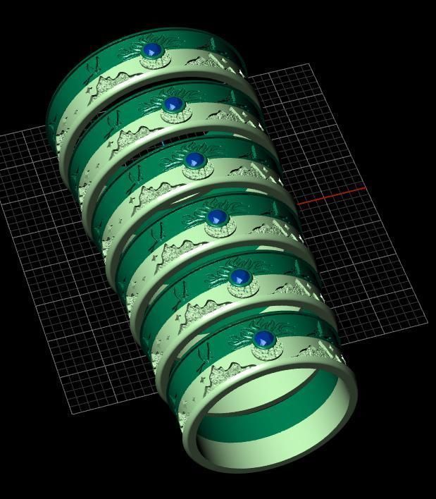 the rings of day and night 3D print model_12