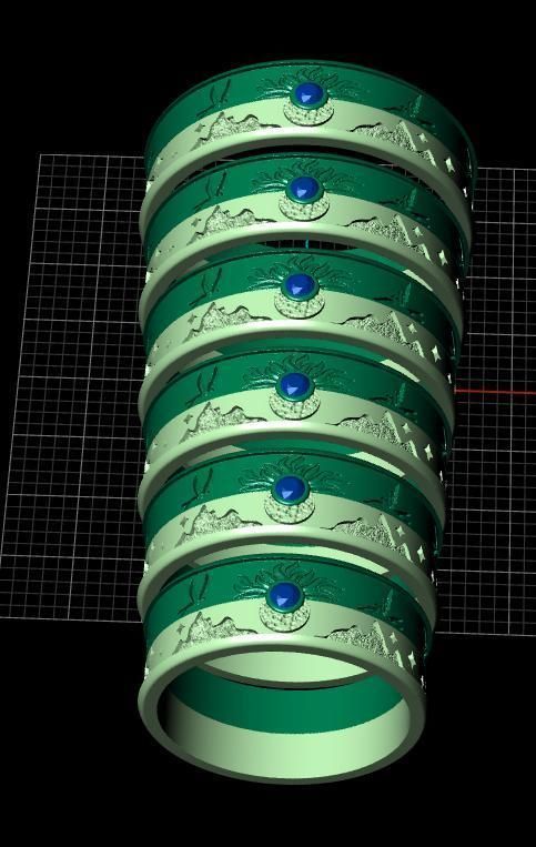 the rings of day and night 3D print model_11