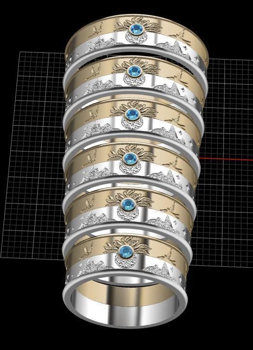 the rings of day and night 3D print model_7