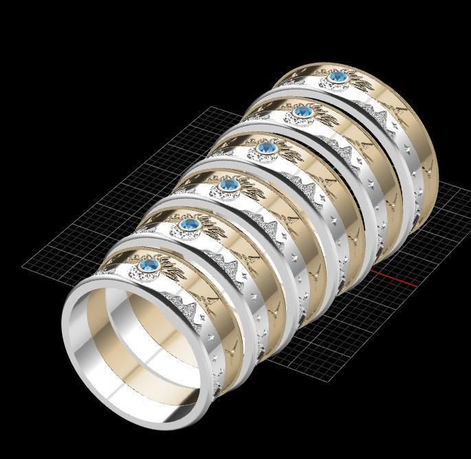 the rings of day and night 3D print model_8