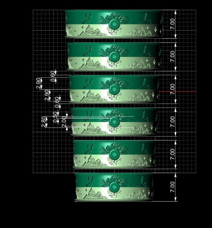 the rings of day and night 3D print model_15
