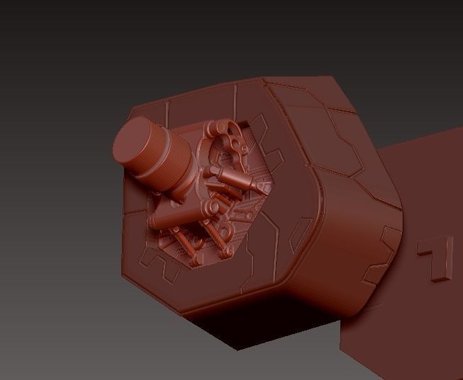 ZAKU 2 robot 3D print model_16