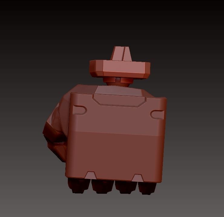 ZAKU 2 robot 3D print model_18