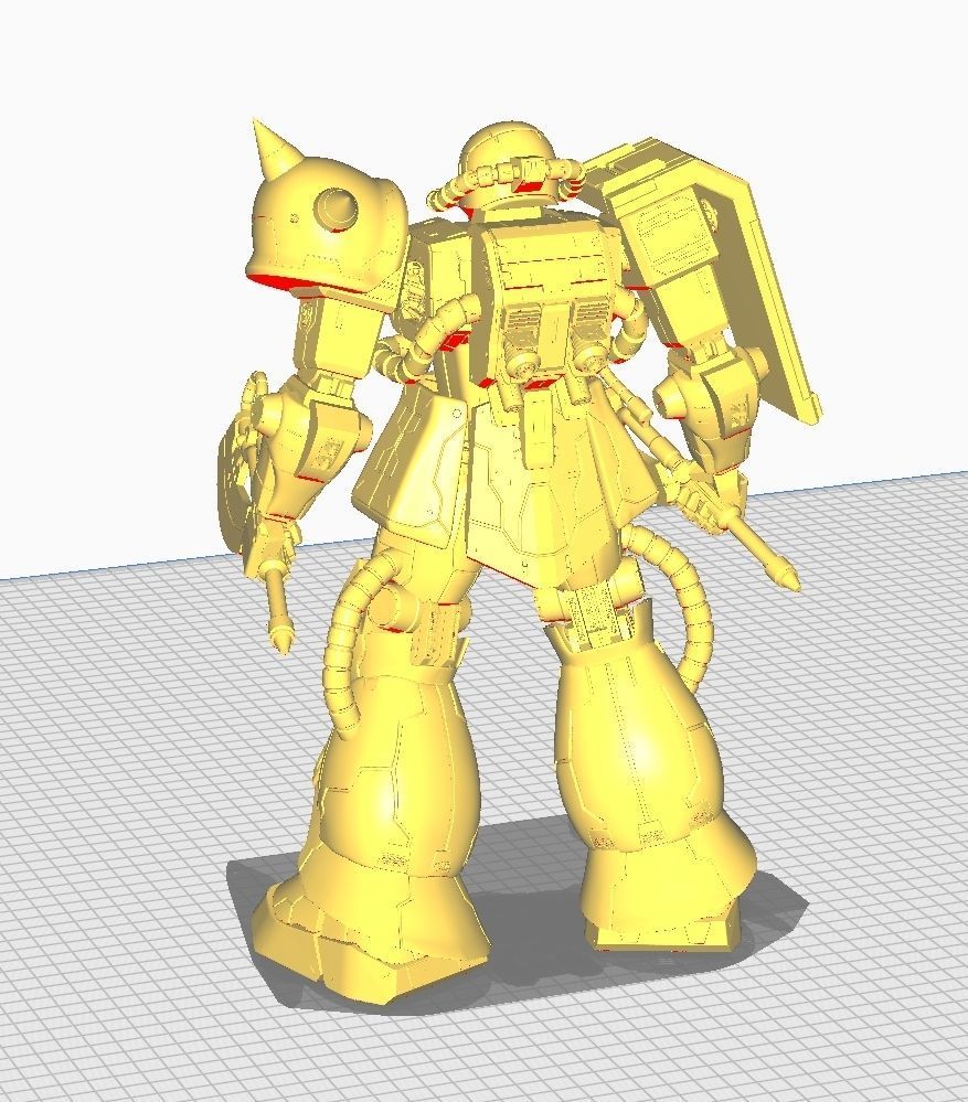 ZAKU 2 robot 3D print model_15