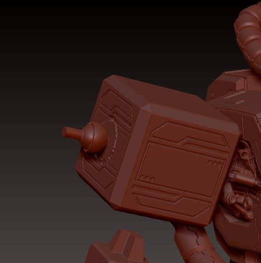 ZAKU 2 robot 3D print model_17