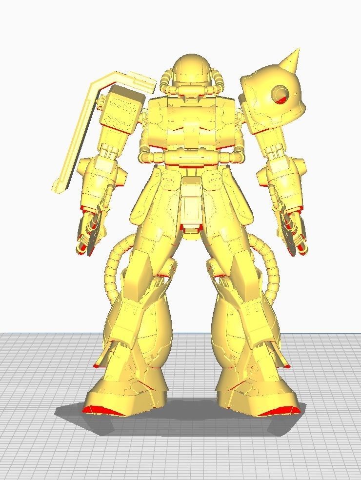 ZAKU 2 robot 3D print model_13