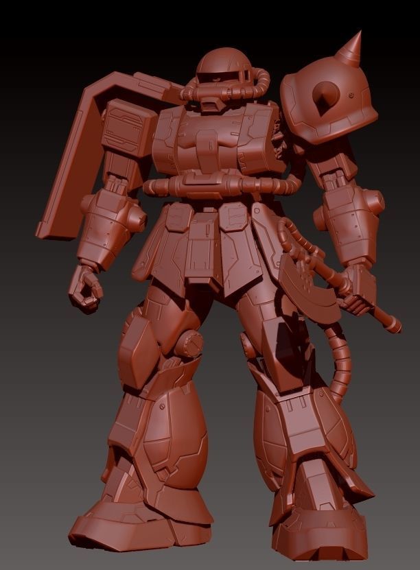 ZAKU 2 robot 3D print model_11