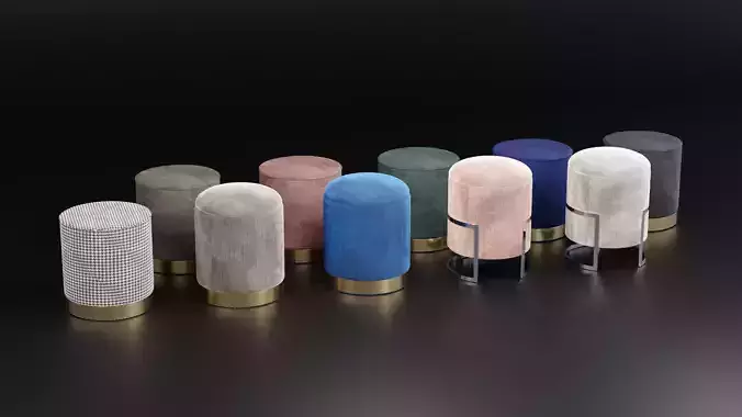 Luxury Living Room Decoration Assets Set 1 3D model