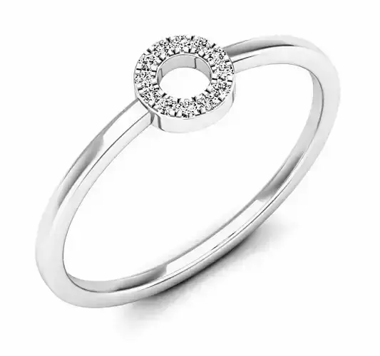 AV 312 Diamond circle ring for woman