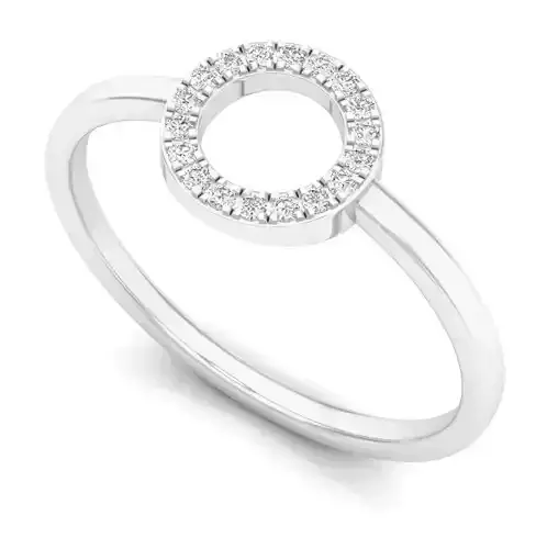 AV 314 Diamond circle ring for woman