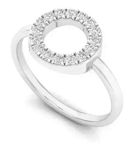 AV 315 Diamond circle ring for woman