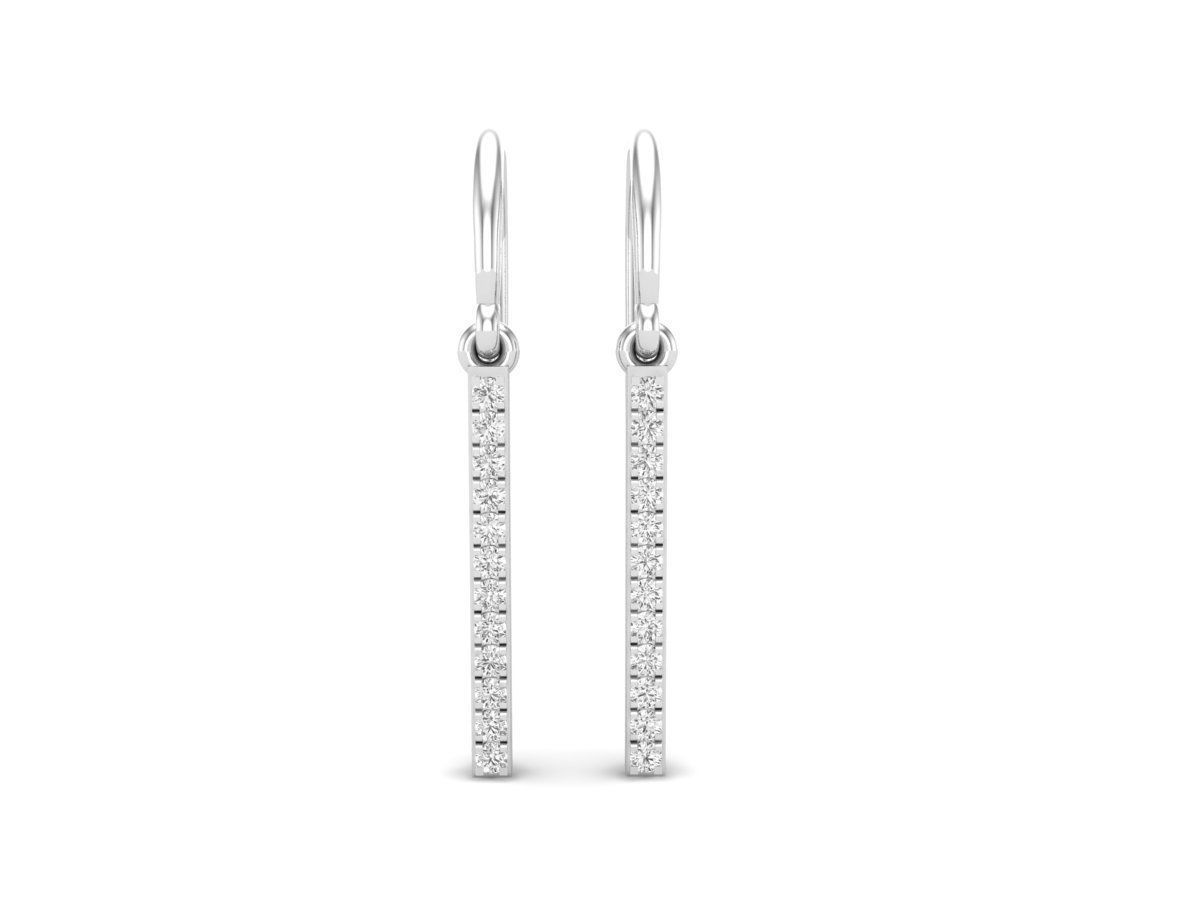 AV 318 Diamond Ladies Fashion Dangling Earrings 3D print model_8