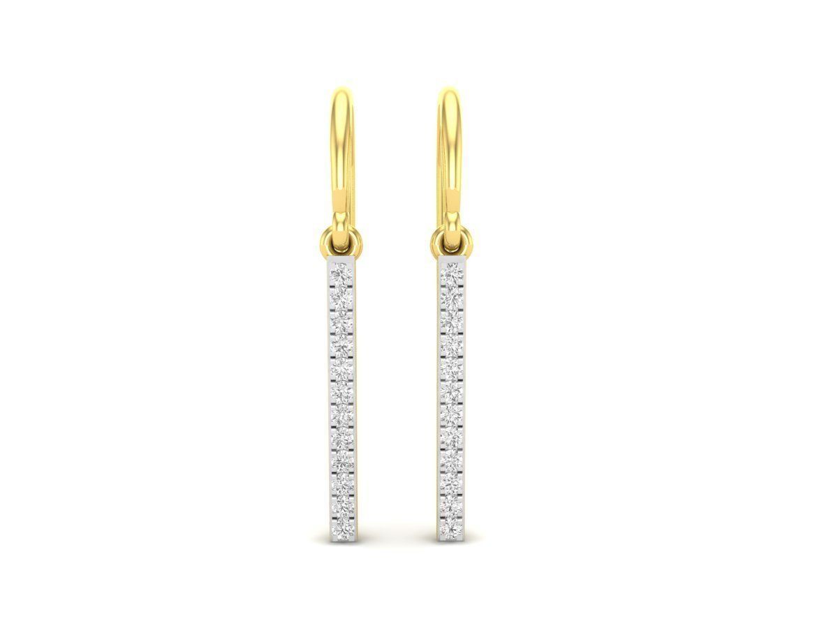 AV 318 Diamond Ladies Fashion Dangling Earrings 3D print model_10