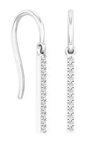 AV 318 Diamond Ladies Fashion Dangling Earrings 3D print model AV 318 Diamond Ladies Fashion Dangling Earrings 3D print model