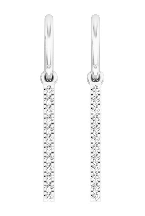 AV 318 Diamond Ladies Fashion Dangling Earrings 3D print model_3