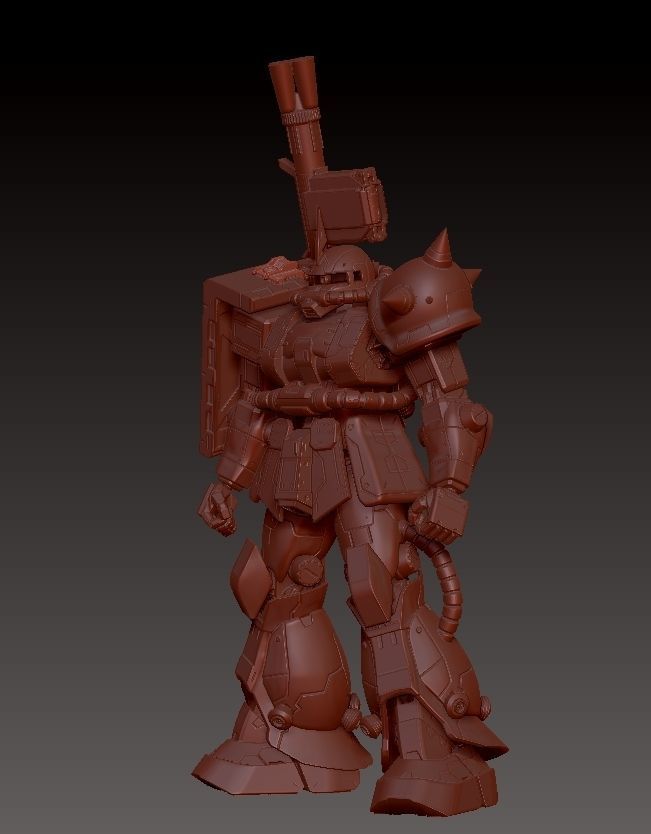 ZAKU 2 MS-06S 3D print model_21