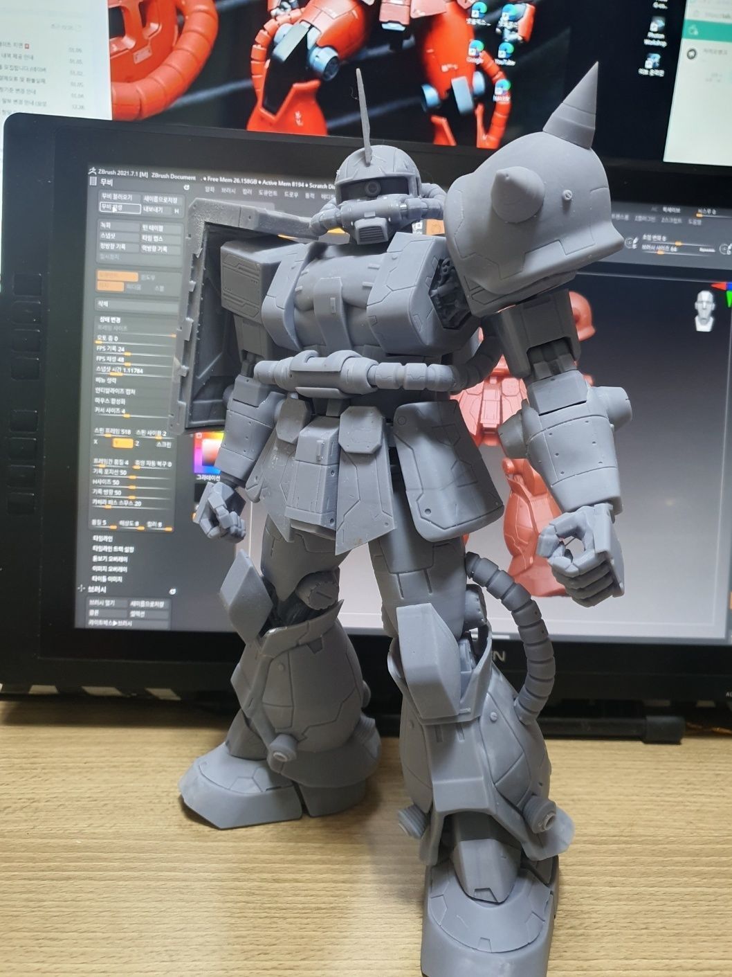 ZAKU 2 MS-06S 3D print model_4