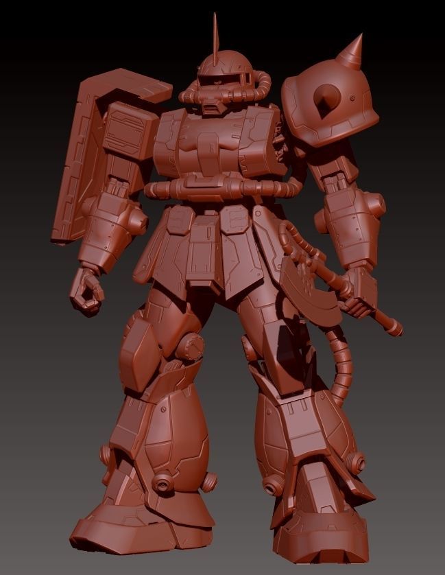 ZAKU 2 MS-06S 3D print model_18