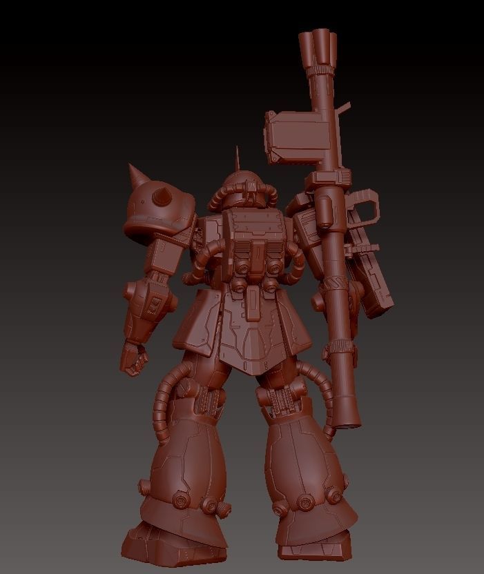 ZAKU 2 MS-06S 3D print model_23