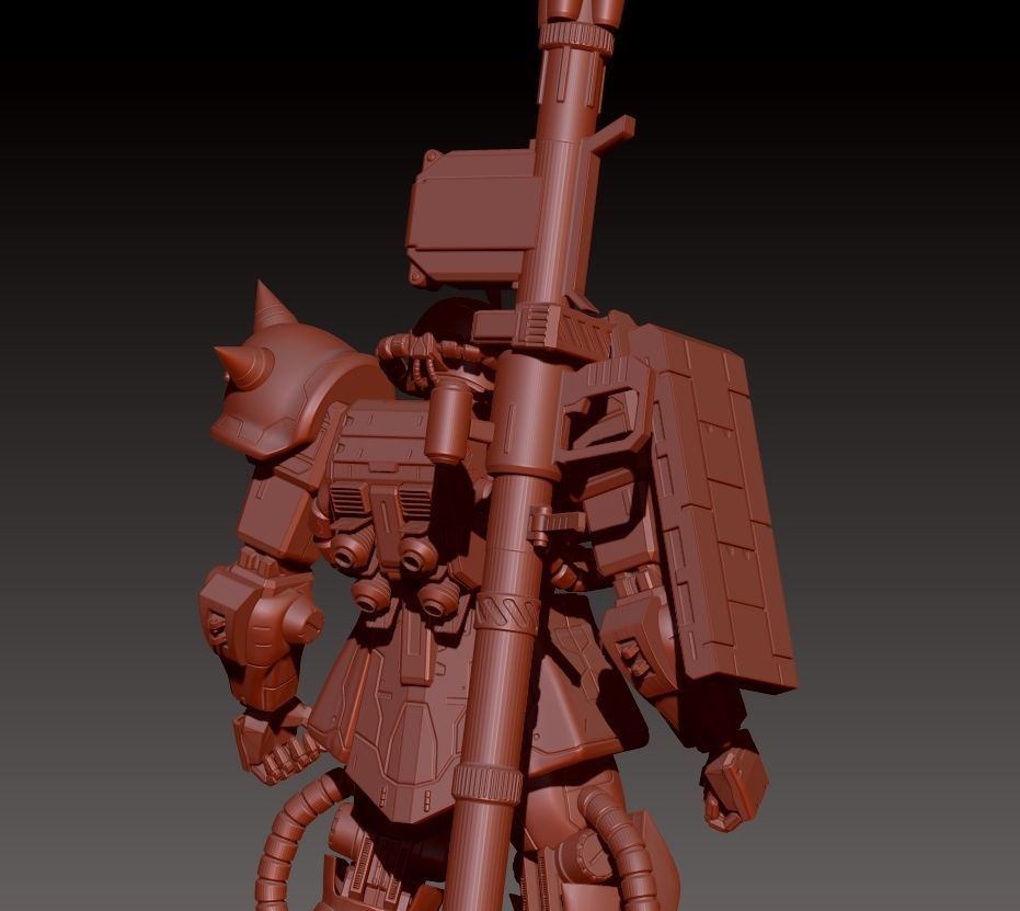 ZAKU 2 MS-06S 3D print model_22
